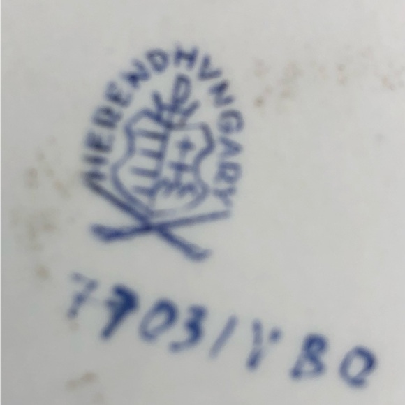 VINTAGE Herend Porcelain Floral Heart Trinket Dish 7703, Hungary - Picture 4 of 7